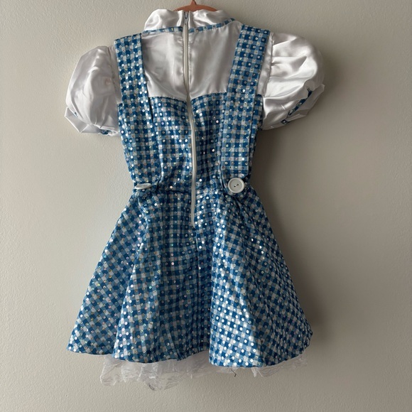 Kids' the Wizard of‎ Oz Dorothy Halloween Costume Dress with Hair Bow Sz 1-2 - Picture 3 of 7